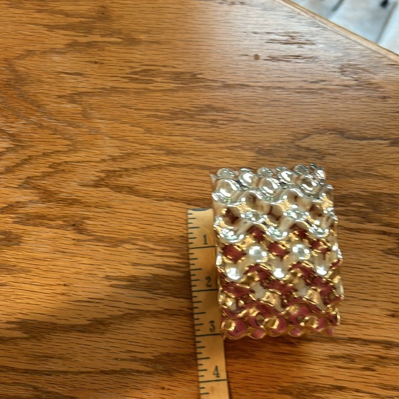 Sterling Silver Cuff Made in Israel - Picture 3 of 6